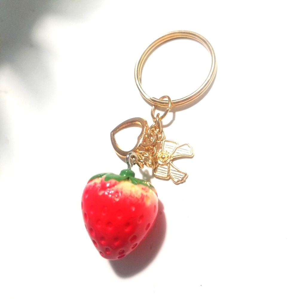 Strawberry keychain